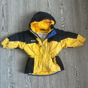 Columbia Tectonite Unisex 2T Yellow/Black Jacket